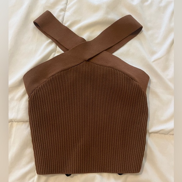 Aritzia Knitted Cross Top - Picture 1 of 6